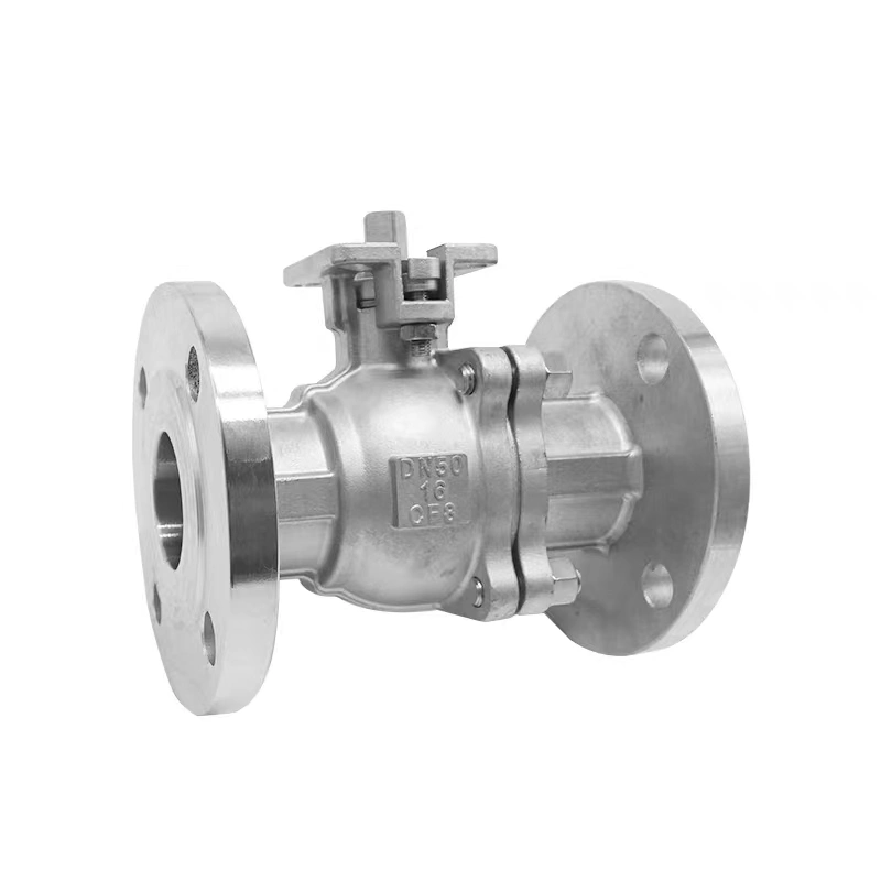 Pneumatic Electric Manual 304/316 Stainless Steel High Platform Flange Ball Valve